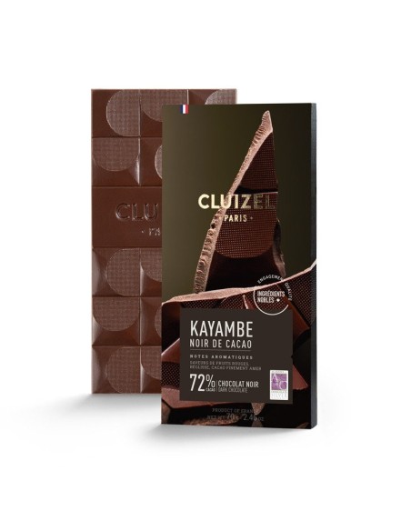 Tablette Kayambe Noir de Cacao noir 72%