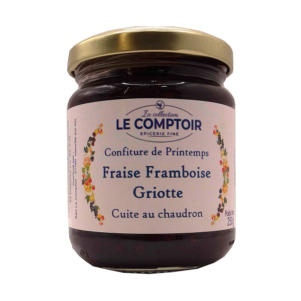 Confiture Fraise Framboise Griotte – Le Comptoir Épicerie Fine