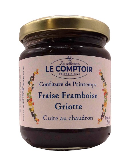 Confiture Fraise Framboise Griotte – Le Comptoir Épicerie Fine