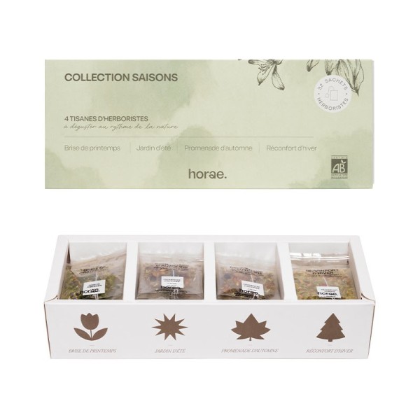 Coffret 32 sachets d'infusions Bio - 4 Saisons