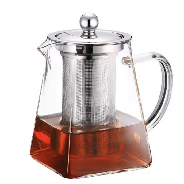 Théière Verre Borosilicate 950 ml – Infuseur Inox – Grande Infusion