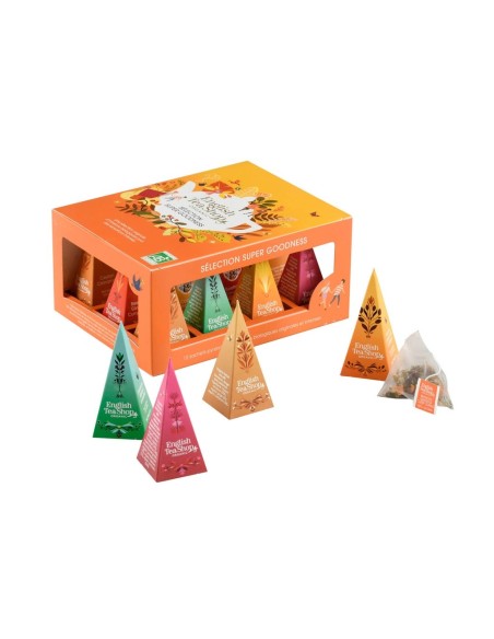 Coffret Cadeau de Thés Prismes Super Goodness Bio – 12 sachets