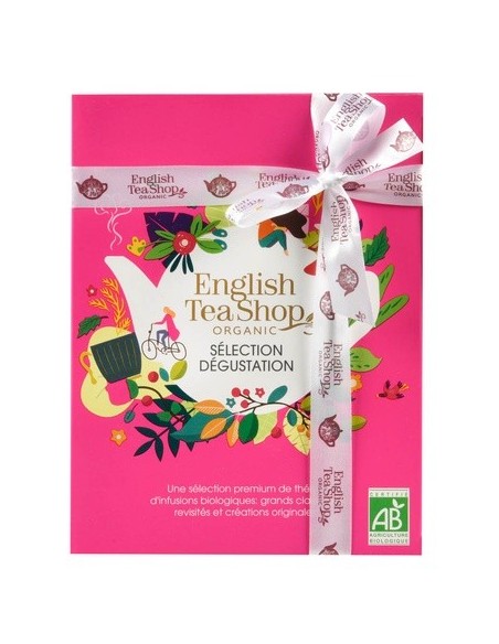 Coffret Cadeau Thés & Infusions Prismes Dégustation Bio – 12 Sachets