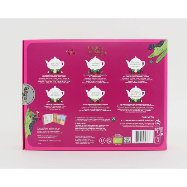 Coffret Découverte de Thés Bio – 48 sachets