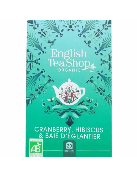 Infusion Bio Cranberry, Hibiscus & Baie d’Églantier
