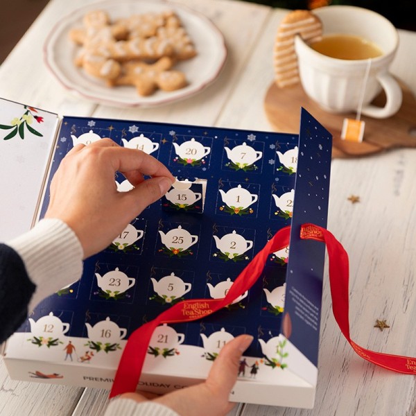 Calendrier de l’Avent Livre Bleu Bio – 25 sachets | English Tea Shop