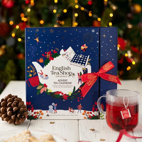 Calendrier de l’Avent Livre Bleu Bio – 25 sachets | English Tea Shop