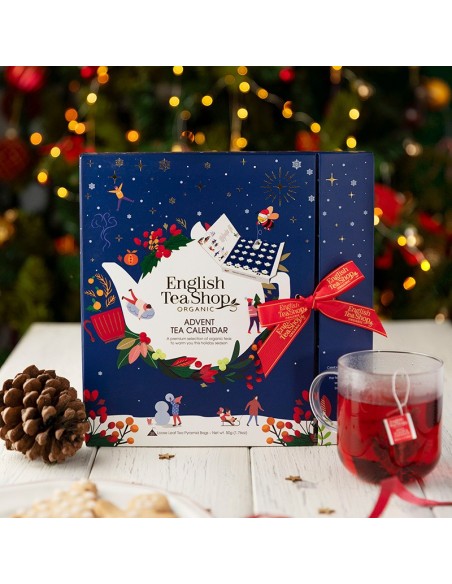 Calendrier de l’Avent Livre Bleu Bio – 25 sachets | English Tea Shop