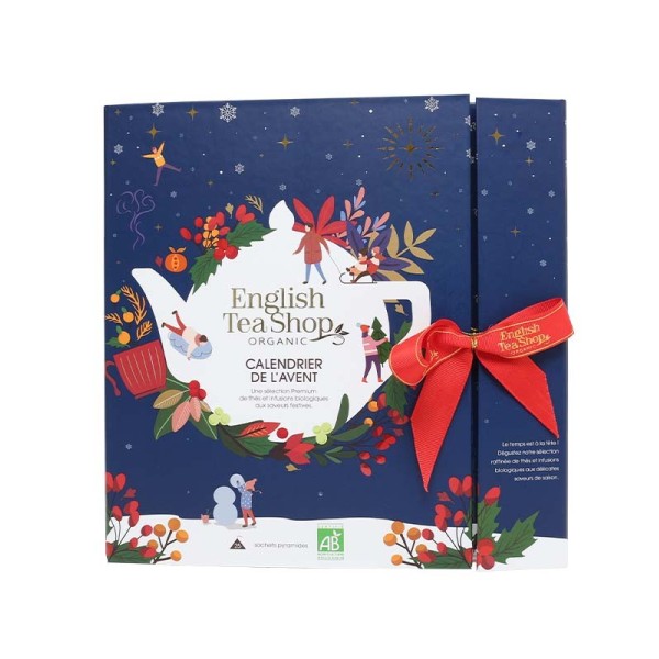 Calendrier de l’Avent Livre Bleu Bio – 25 sachets | English Tea Shop