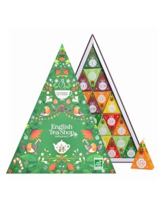 Calendrier de l’Avent Triangle Vert Bio – 25 sachets | English Tea Shop